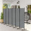 6 Panel Folding Room Divider Foldable Freestanding Garden Privacy Screen, 332 x 172 cm, Dark Grey 3
