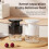 7-Hole Hand Press Cherry Pitter, Multi-Function Fruit Seed Core Remover Portable Kitchen Gadget-White 3
