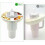 Vassoio in silicone per snack, bicchiere da 1,2 litri con manico (bordeaux) 4