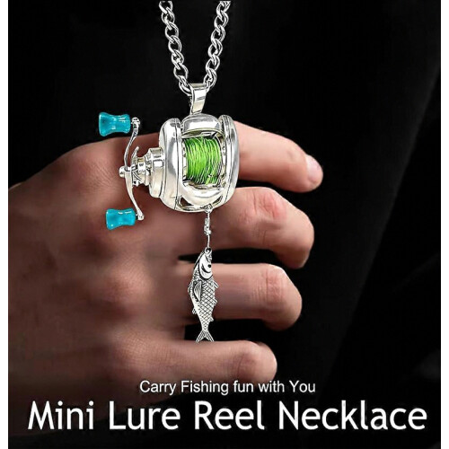 Pendentif Mini Rouet, Ornement Créatif pour Pêcheurs 1