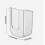 Bathroom Non Perforated Wall Mounted Wet Tissue Storage Box Self-adhesive Space-saving Paper Towel Holder-White 2