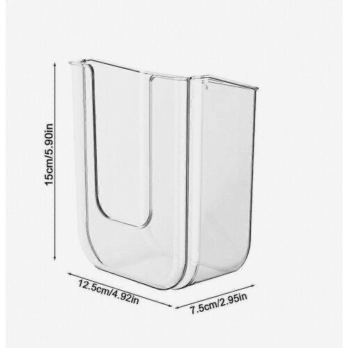 Bathroom Non Perforated Wall Mounted Wet Tissue Storage Box Self-adhesive Space-saving Paper Towel Holder-White 1