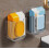 Bathroom Non Perforated Wall Mounted Wet Tissue Storage Box Self-adhesive Space-saving Paper Towel Holder-White 3