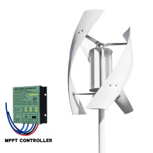 Éolienne verticale 6KW 48V, Turbine à faible bruit pour usage domestique avec contrôleur de charge