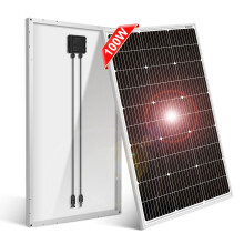 DOKIO zonnepaneel 100W, monokristallijn silicium, waterdicht, mobiel paneel voor RV en thuis
