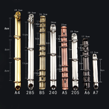 Clips de reliure à anneaux A6 Bronze, Diamètre 2 cm, Métal, Fournitures de bureau et scolaires