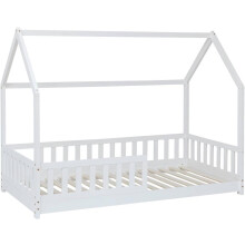 Atmosphera Cama Infantil Bosco, 90 x 190, Branco, Estrutura em Madeira de Pino