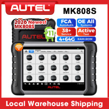 Autel MK808S OBD2 scanner, professionele bi-directionele diagnose tool voor alle systemen, 7 inch LCD scherm