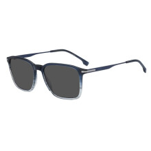 Occhiali da sole Hugo Boss BOSS 1886/S 55/17/145 a strisce blu e grigie, montatura in acetato, UOMO BOSS 1886/S