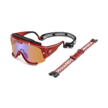 Occhiali da sole Dsquared2 D2SPEED 99/1/145.3 Montatura in poliammide rossa UOMO D2SPEED