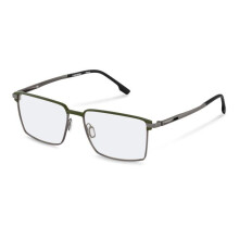 Sehhilfen - RODENSTOCK - R7187 - Metall - 55 mm - Steg 16 mm - Bügel 145 mm - Grün/Grau
