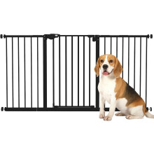 PawHut Barreira de Segurança para Cães Extensível 74-147,5 cm Preto