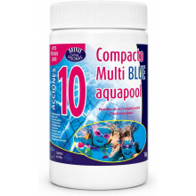 Compacto Multi BLUE aquapool, cloro para piscinas pequenas, 1 kg, tabletas de 20 g, 10 ações, para liner