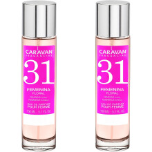 Caravan nº31, conjunto de 2 perfumes para mulher, 150 ml, notas florais