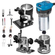 SucceBuy kompaktiäkkö 800W, 3 kantaa, 10 000-30 000 RPM, puuntyöstöön