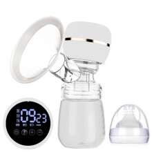 Wearable Electric Breast Pump, Hands Free Double Breastfeeding Pump, Quiet Portable All-in-One Milk Extractor, White