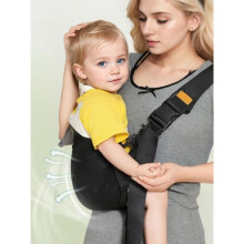 Baby Carrier Sling for Newborn, Hands-Free Front Carry Wrap, Ergonomic Infant Holder for Outdoor Travel, Soft Cotton