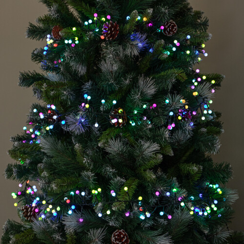 2.5m 250 LED Colour Changing Globe Cluster Christmas String Lights 1