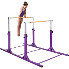 COSTWAY Barra de Ginástica para Crianças, Duas Barras Horizontais, Largura Ajustável, 11 Alturas, Capacidade 100 kg