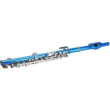 Flauta Piccolo em Cuproníquel, Azul, 6 Furos, para Principiantes