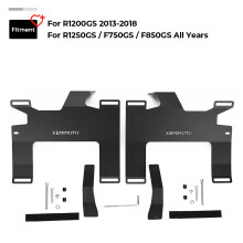 KEMIMOTO Rails de bagages pour valise Vario, Acier noir, pour BMW R1200GS R1250GS F750GS F850GS