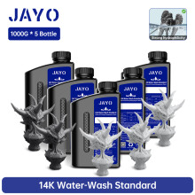 JAYO Résine 3D Lavable à l'eau ABS-Like, Gris, 405nm UV pour imprimantes LCD/DLP/SLA