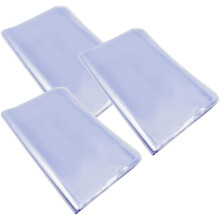 Sacos retráteis para sublimação, 38 x 50 cm, PVC azul transparente, conjunto de 150 unidades para embalagem e artesanato