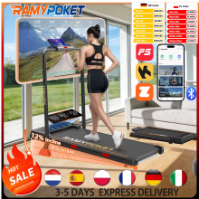 RAMYPOKET Tapis de course électrique, Inclinaison 12%, Moteur 2.5 HP, 150 kg, Pliable avec Application