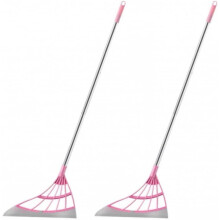 BERO Escova Mágica Multifuncional, Cabo Longo, Limpeza de Pisos e Casas de Banho, Rosa, 96 cm