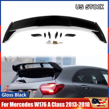Magickit dakspoiler, A45-stijl, glanzend zwart, ABS-kunststof, voor Mercedes Benz W176 A-klasse