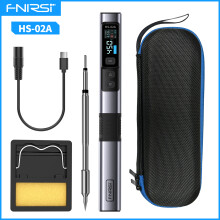FNIRSI HS-02 Intelligente Lötstation, Lötkolben mit 0,96 HD-Farbbildschirm, einstellbare Temperatur, 9-20V