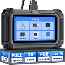 XTOOL D6S Autodiagnosescanner, alle systemen, 30+ resetfuncties, FCA en CAN FD protocollen