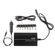 For Laptop in Car Charger Home Notebook AC Adapter Power Supply 100W Universal with 8 Adapters EU Plug