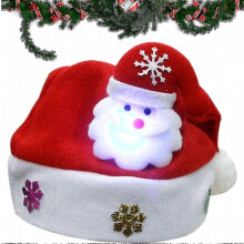Kerstmutsen voor volwassenen, LED-kerstmuts, pluche kerstmuts, kerstmutsen voor kerstfeestjes.