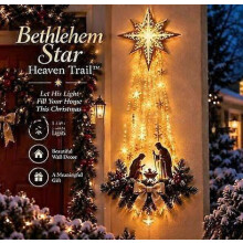 Beleuchtete Weihnachtswanddekoration, Krippenmotiv, für festliche Heimdekoration, 26S, 26S