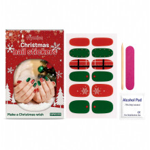 Kerstwensster Soft Gel Nagelstickerset DIY Creatieve Kleurrijke Gemengde Kleuren Handige Nageldecoratie