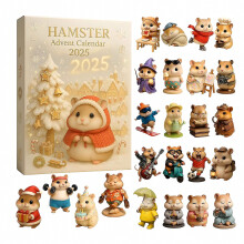 24 dagen kerstkalender met schattige muisjes, aftelkalender, kerstfeestdecoratie 2d