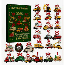 Kerstkalender 2025 Speelgoed Adventskalender met Speelgoedvrachtwagen 2D Collectie Hanger