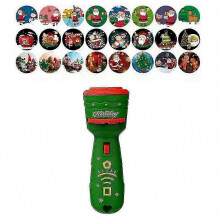 Xmas Kids Toys Christmas Pattern Slide Projector Torch Projector Flashlight 24 Pictures