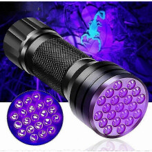 Handheld UV Black Light Flashlight for Pet Urine Detection, Super Bright 21 LED Portable Dog Cat Urine Carpet Detector with Stain Finder Fun