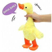 Jouet amusant et original, un canard jaune parlant, idéal pour apprendre à parler. Cadeau parfait pour les enfants.