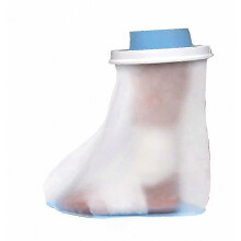 Non-Slip Waterproof Foot Cover for Shower, Watertight Cast Protector with Padding Bottom for Adults