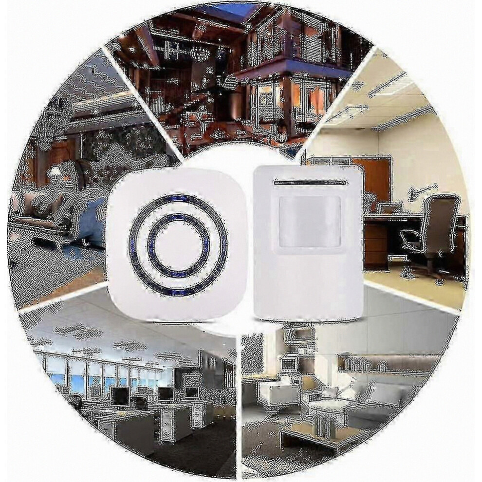 Wireless Motion Detector and Entry Alarm System with Doorbell Chime for ...