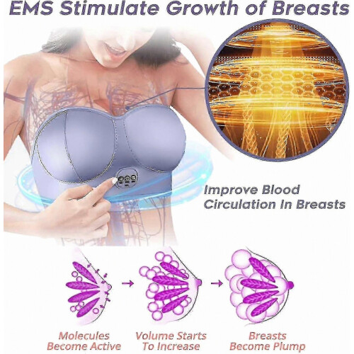 USB Rechargeable Bust Massager 3 Vibration Modes Chest Firming Anti Sagging Effects 1
