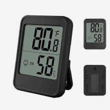 Digitale thermometer en hygrometer, mini, voor kantoor/thuis