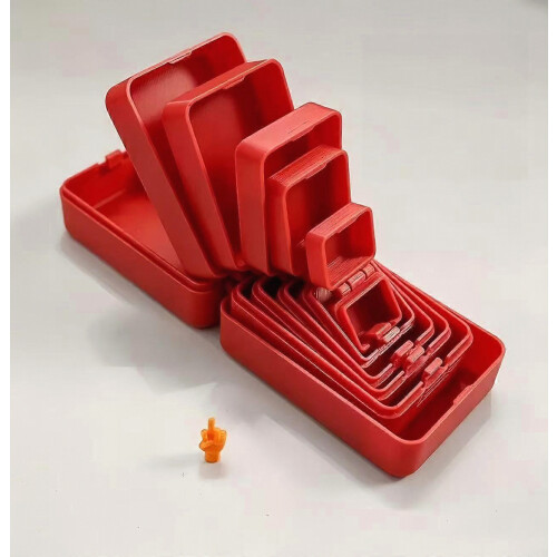 Multi-Layer Nesting Surprise Gift Box, 3D Printed Box Inside a Box Gift Prank, Middle Finger in a Box, 7-Layer Nested Annoying Gift Box for