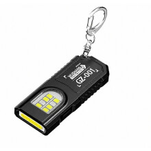 Tragbare LED-COB-Taschenlampe mit Schlüsselanhänger, USB-aufladbar, inklusive Stift, Mini-Arbeitslaterne für den Außenbereich mit Magnetverschluss