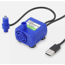 Pompe à eau pour fontaine à eau pour chats et chiens avec lumière LED - Moteur de remplacement USB