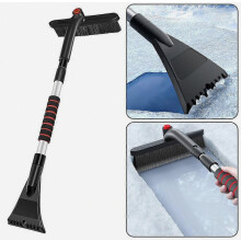 Retractable Car Snow Shovel-a Combination of Snow Brush and Deicing Shovel, A Window Cleaning Tool In Winter