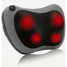 Shiatsu rug- en nekmassageapparaat met warmtefunctie, diepe weefselmassage, elektrisch massagekussen voor rug, schouders, benen, voeten en spierpijnve